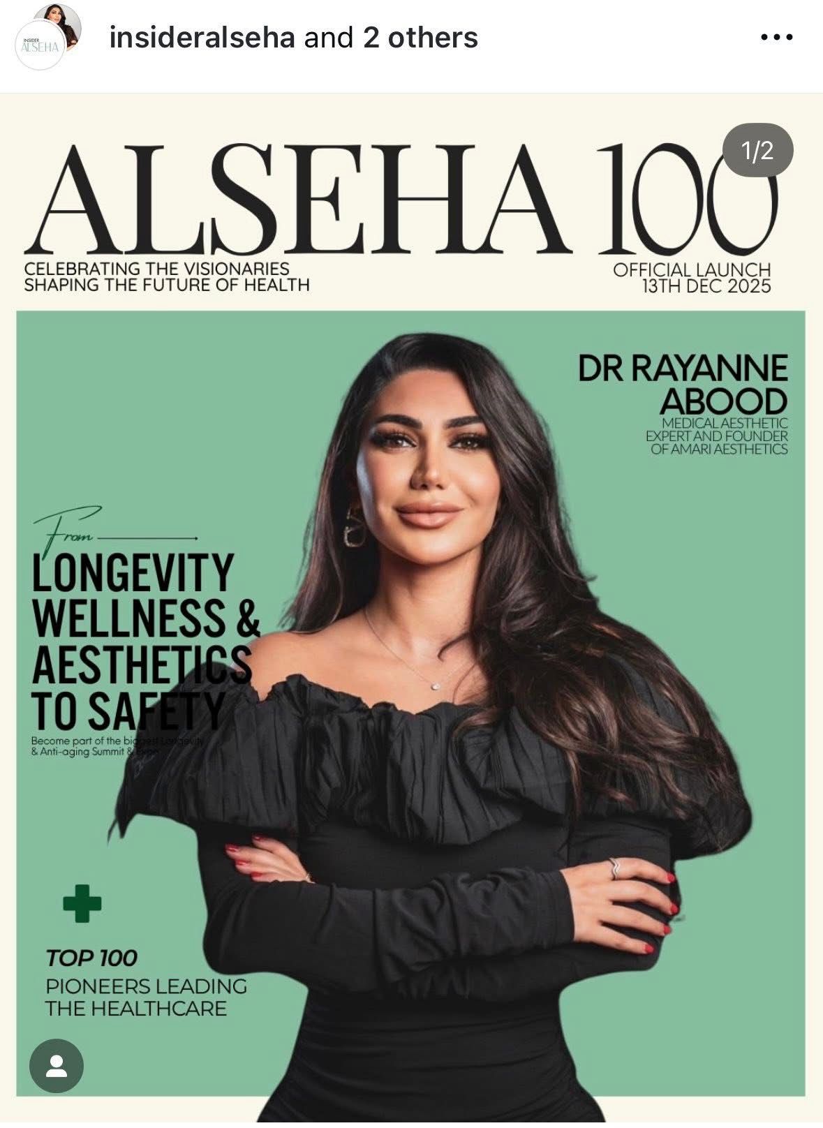 Dr. Rayanne Abood Honored Among “ALSEHA 100” Visionaries Shaping the Future of Health