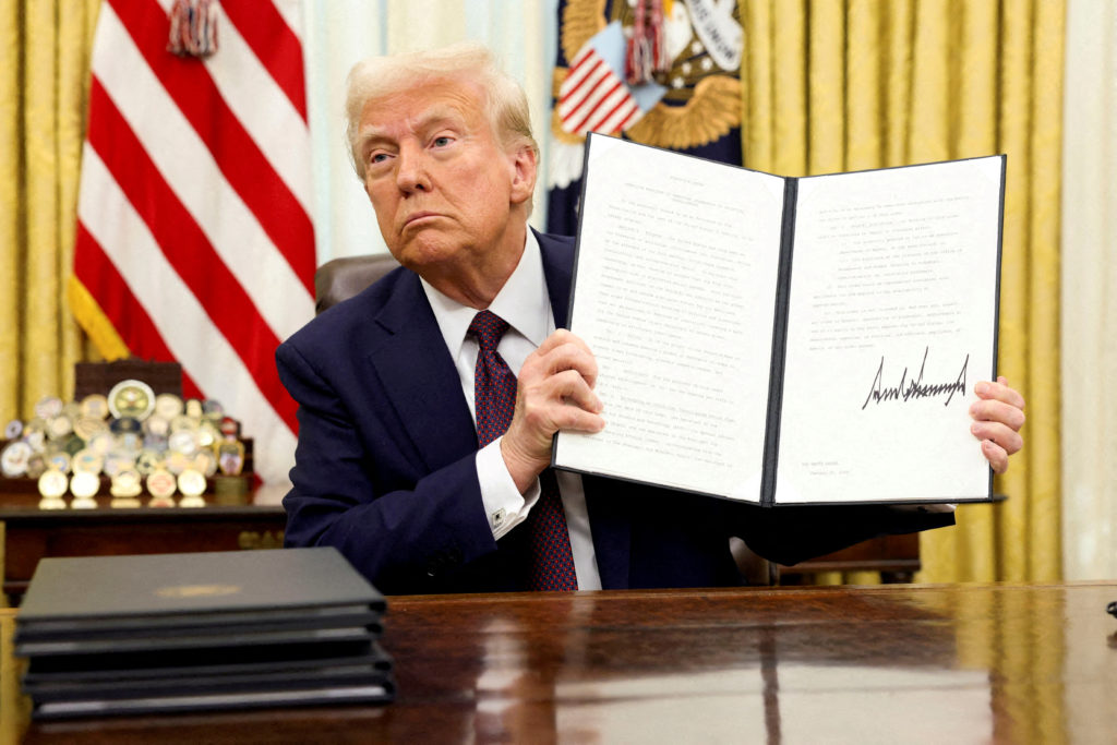 Trump Signs New Executive Orders During Official Ceremony in the Oval Office