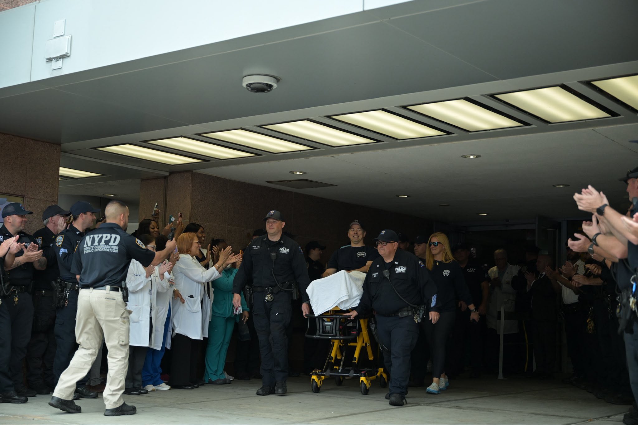 NYPD Detective Receives Hero’s Send-Off from Kings County Hospital Following Recovery - gallery image 3