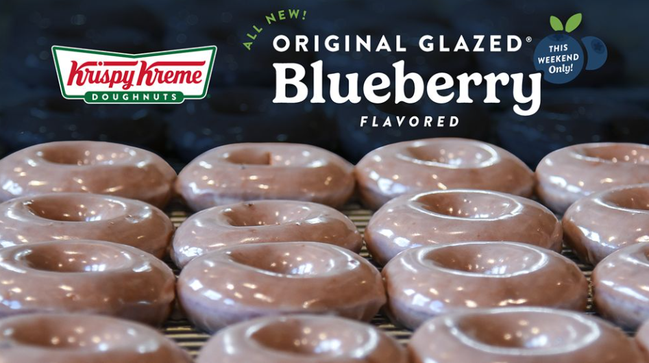 Krispy Kreme Reinforces Its Seasonal Brand Strategy with a Limited-Edition Blueberry Original Glazed Doughnut