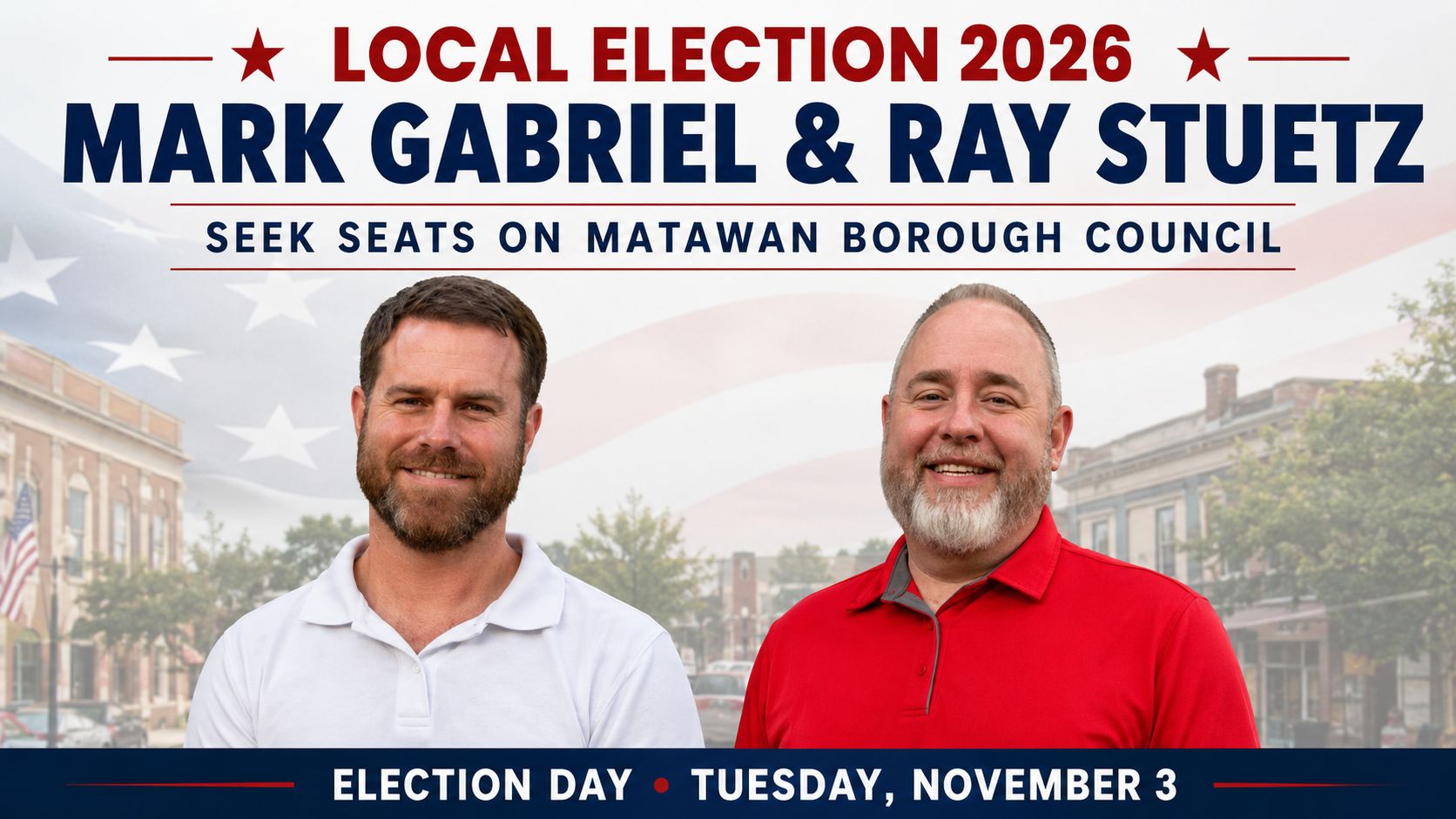 Mark Gabriel and Ray Stuetz Seek Seats on Matawan Borough Council