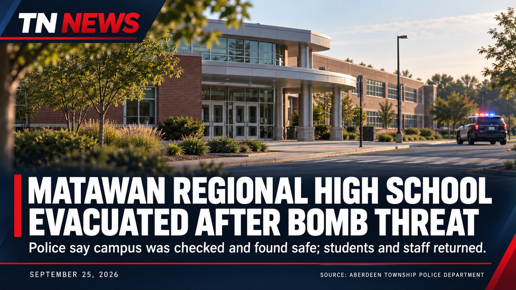 Bomb Threat Prompts Evacuation at Matawan Regional High School; Police Say Campus Is Safe
