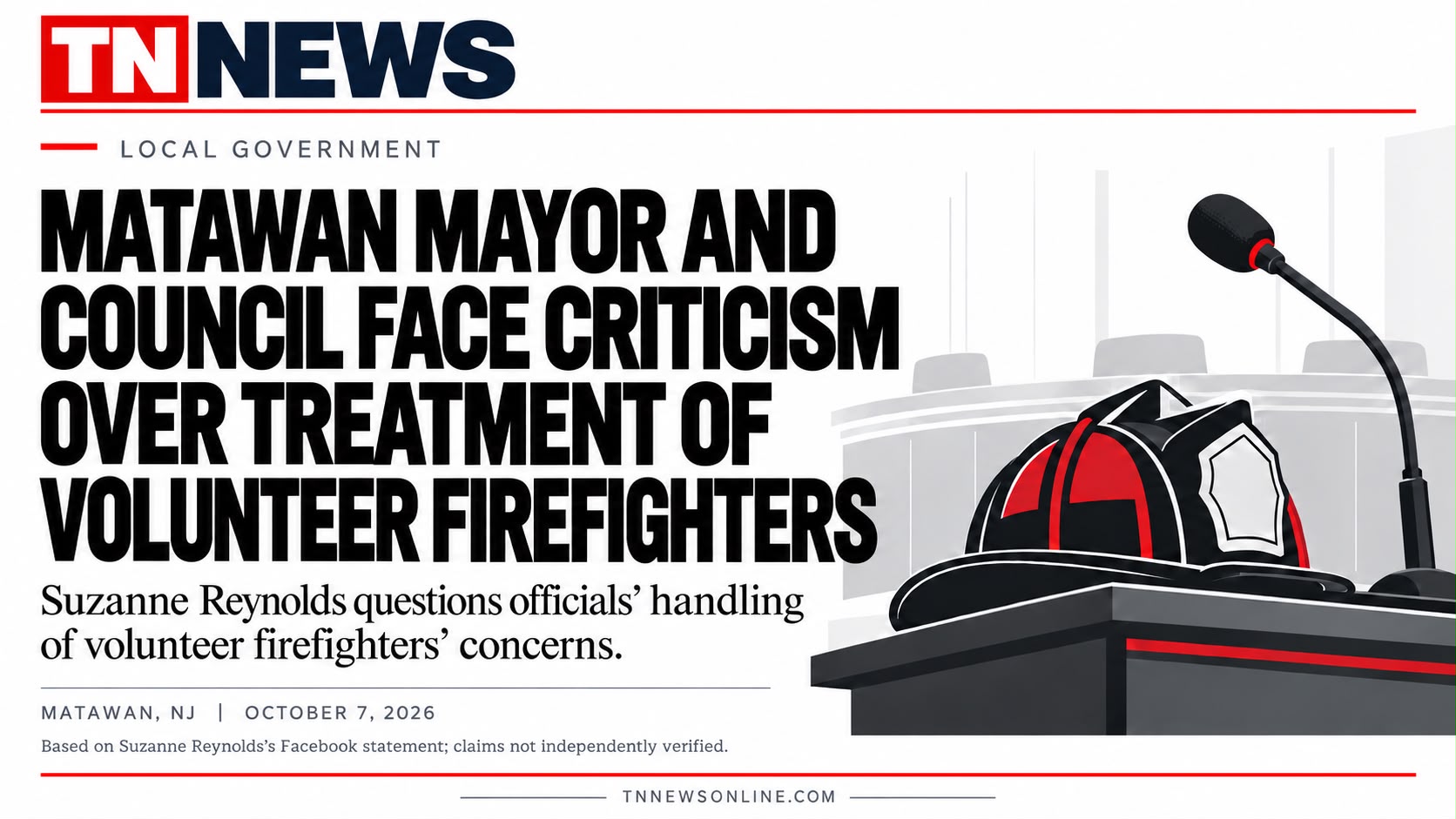 Matawan Mayor and Council Face Criticism Over Treatment of Volunteer Firefighters