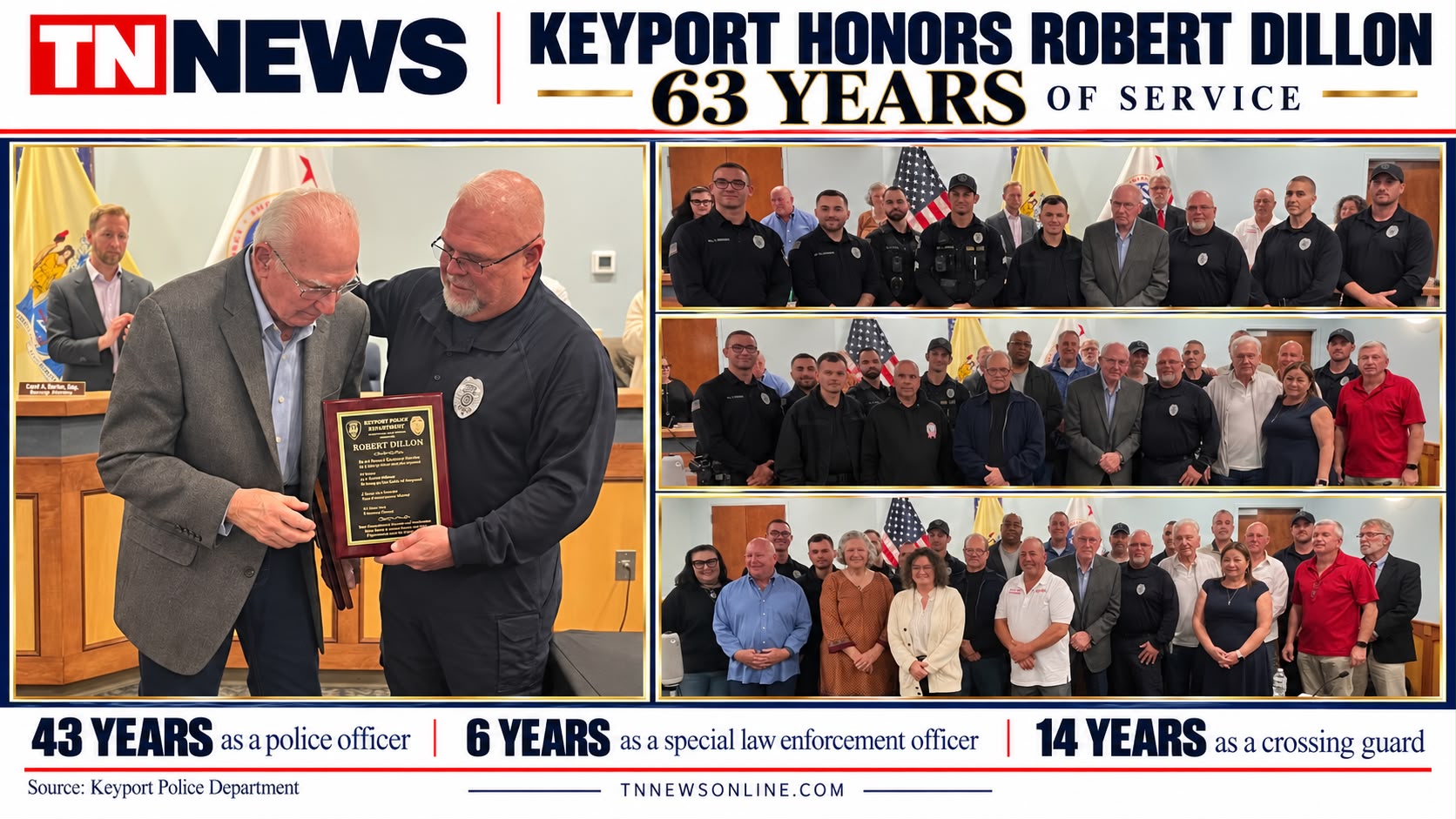 Keyport Honors Robert Dillon for 63 Years of Community Service - gallery image 1