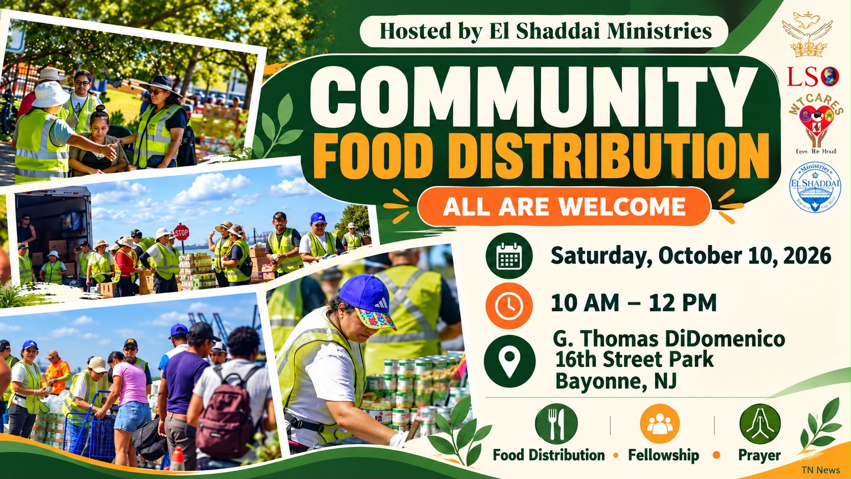 El Shaddai Ministries to Host Community Food Distribution in Bayonne