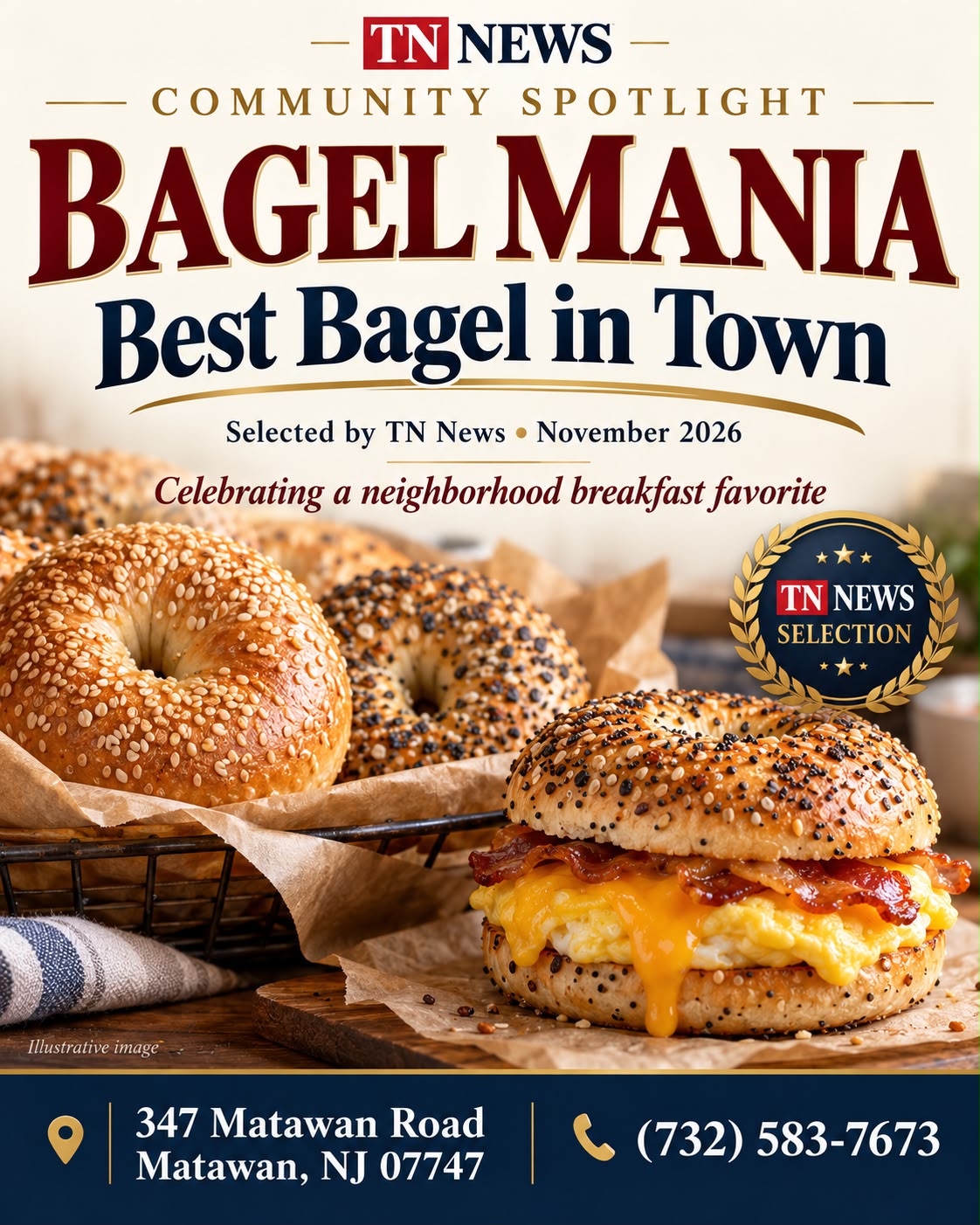 Bagel Mania Earns TN News “Best Bagel in Town” Recognition for November 2026
