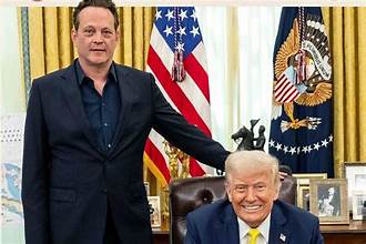 Trump and Vince Vaughn Team Up for a Hilarious 'Wedding Crashers' Spoof at the White House - gallery image 1
