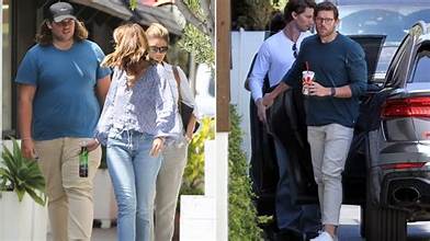 Christopher Schwarzenegger Shows Off Slim Physique During Easter Outing With Family
